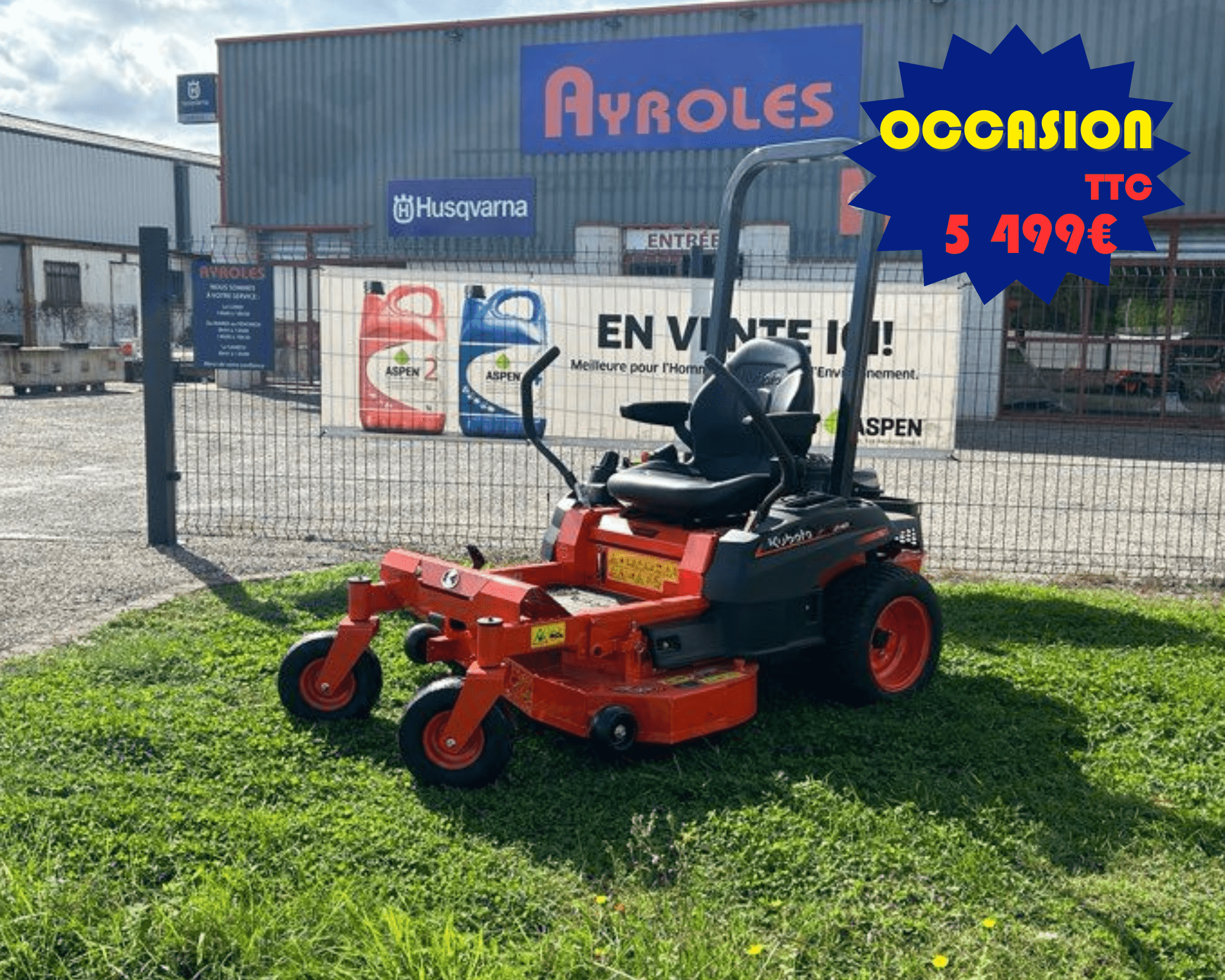 Tracteur tondeuse zero turn kubota Z1-421